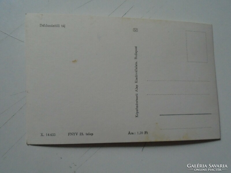 D191169  Régi képeslap -  Déldunántúli táj  1963