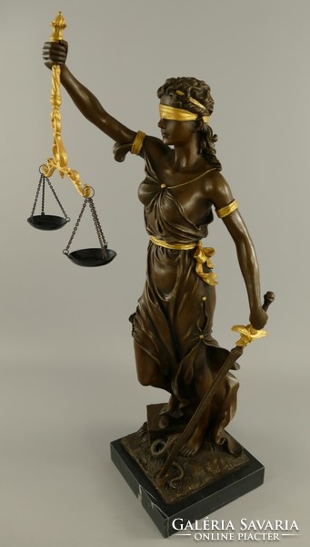 Justitia, Goddess of Truth - monumental bronze statue