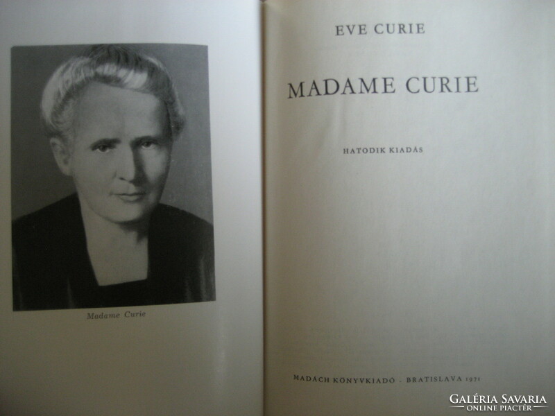 Eve Curie:Madame Curie