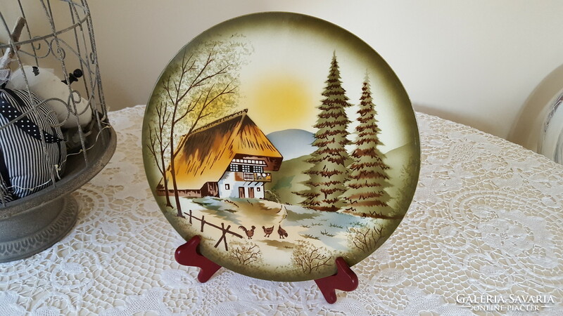 Old porcelain plate, coaster, cake plate