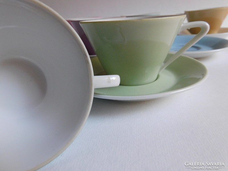 Lilien pastel-colored mid-century coffee set