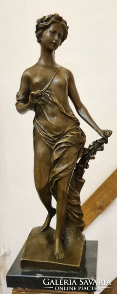 Bronz nimfa szobor, L. Auguste Moreau alkotása