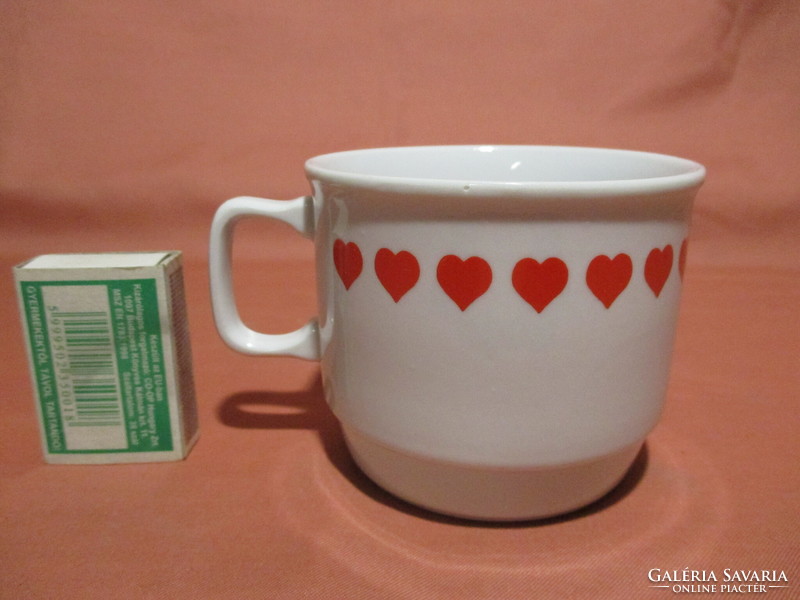 Zsolnay heart mug, cup