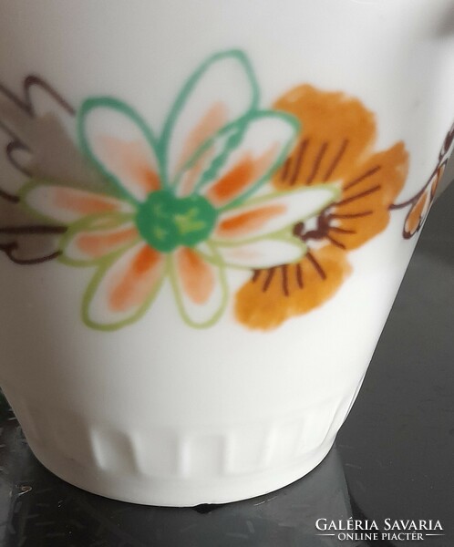 Polish porcelain coffee sets with a flower motif - faulty