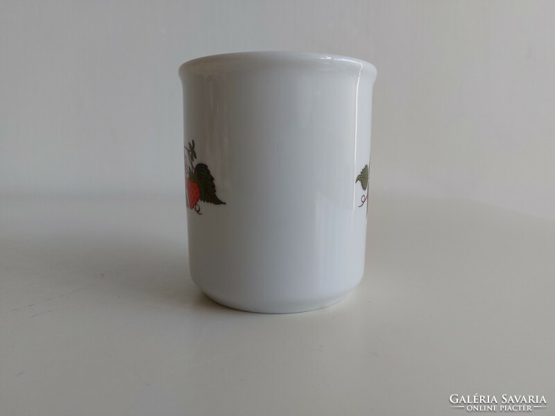 Retro Polish porcelain strawberry mug old strawberry tea cup