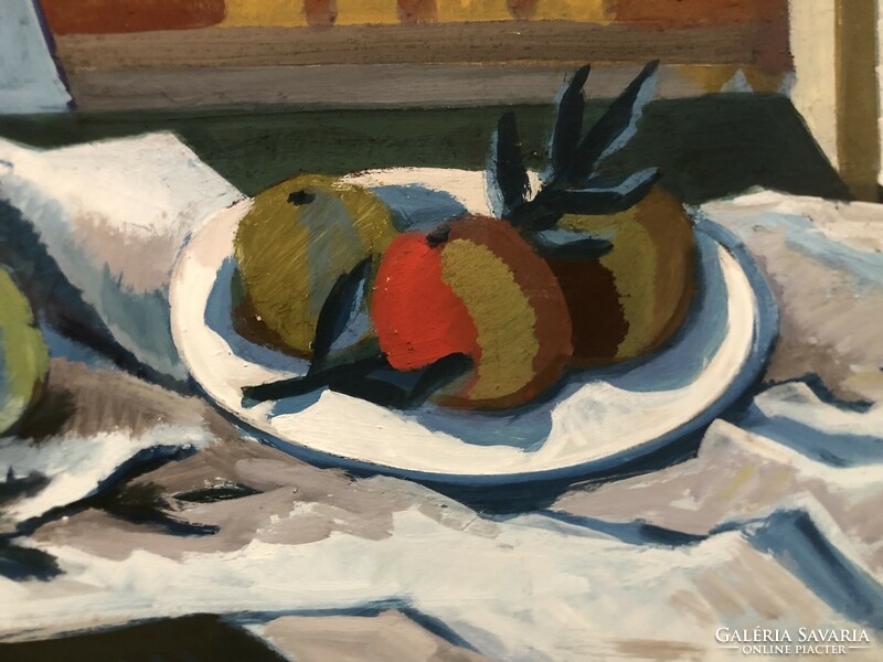 József Pataki - still life with a chair