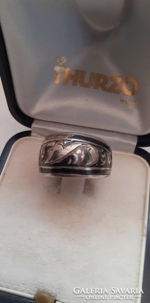 Women's tula silver ring with old marked master mark