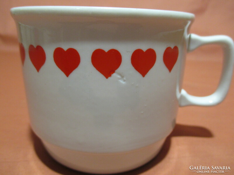 Zsolnay heart mug, cup