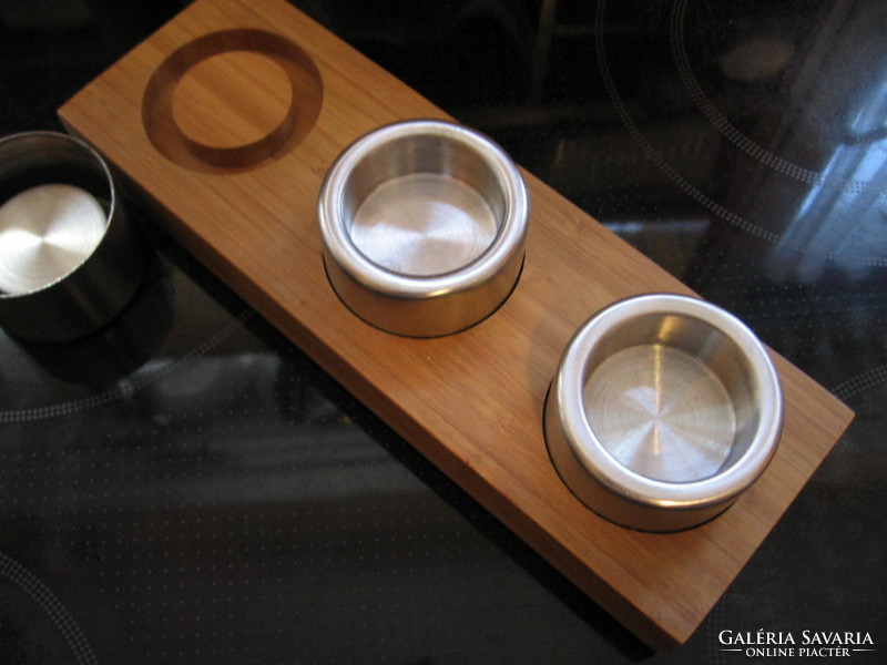 Wood-metal candle holder, candle holder