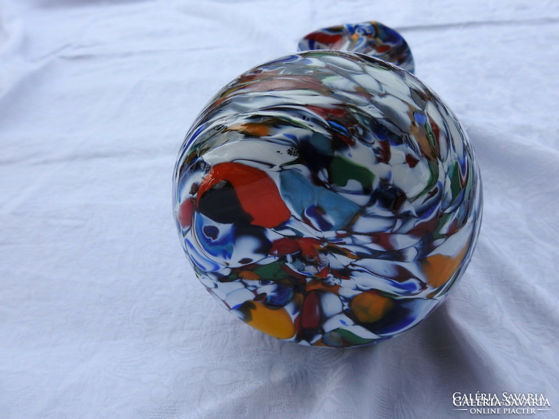 Fratelli Toso Murano Art Glass Neoclassical Glass Jug Vase, Italy 1960-as évek - Muranói váza
