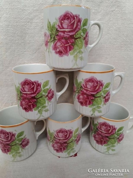 Zsolnay pink porcelain mug, nostalgia item, collector's item