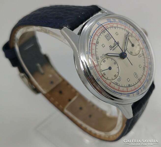 Breitling Premier Chronograph vintage karóra Venusz 175 szerkezettel az 1950-es évekből