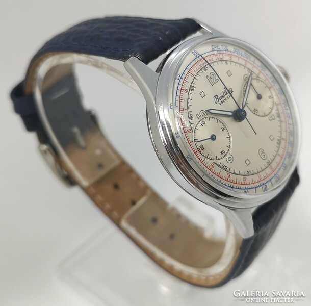 Breitling Premier Chronograph vintage karóra Venusz 175 szerkezettel az 1950-es évekből