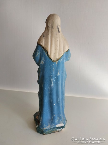 Régi vallási figura gipsz Mária Szíve szobor