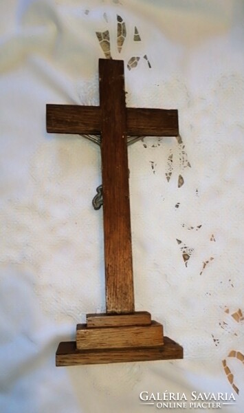 Vintage wooden crucifix for home altar
