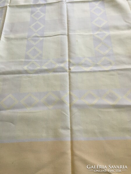 Pastel yellow damask tablecloth