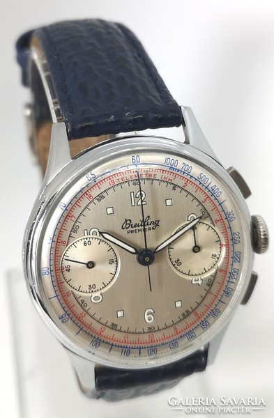Breitling Premier Chronograph vintage karóra Venusz 175 szerkezettel az 1950-es évekből