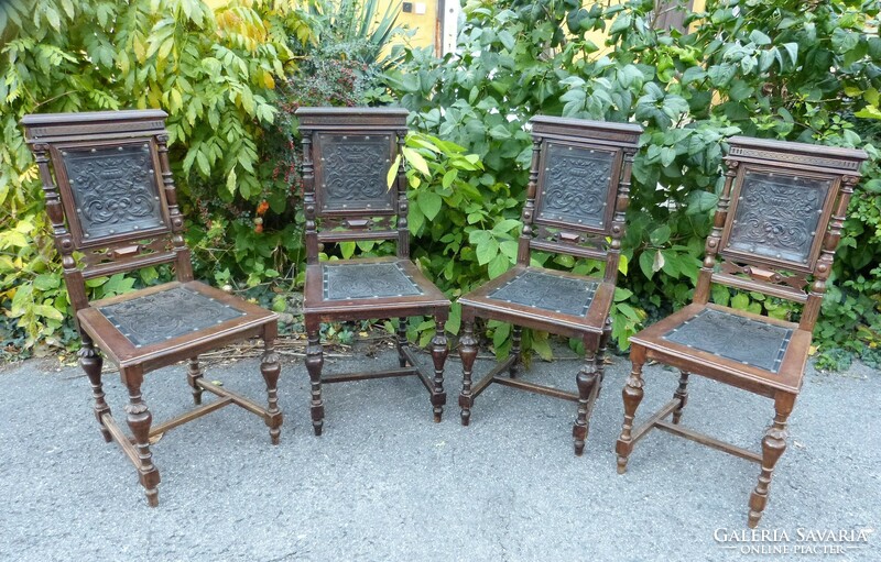 12 Personal table, 4 pcs. Chair, chest.