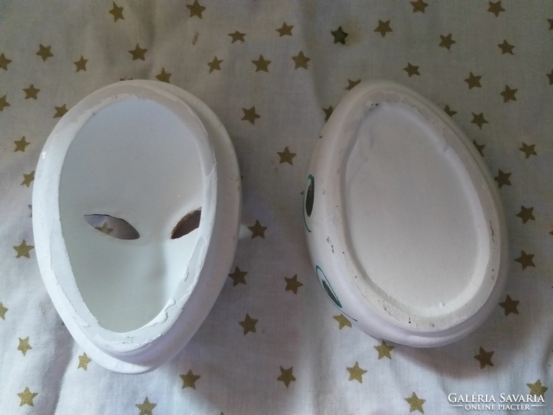 Velencei karnevál kerámia maszk fedeles doboz / tároló