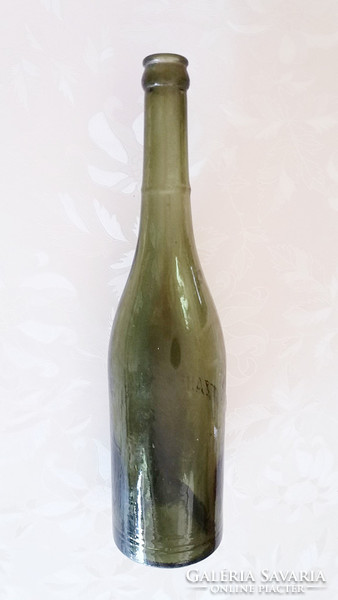 Beer bottle with old beer bottle patzauer mix with inscription green bottle