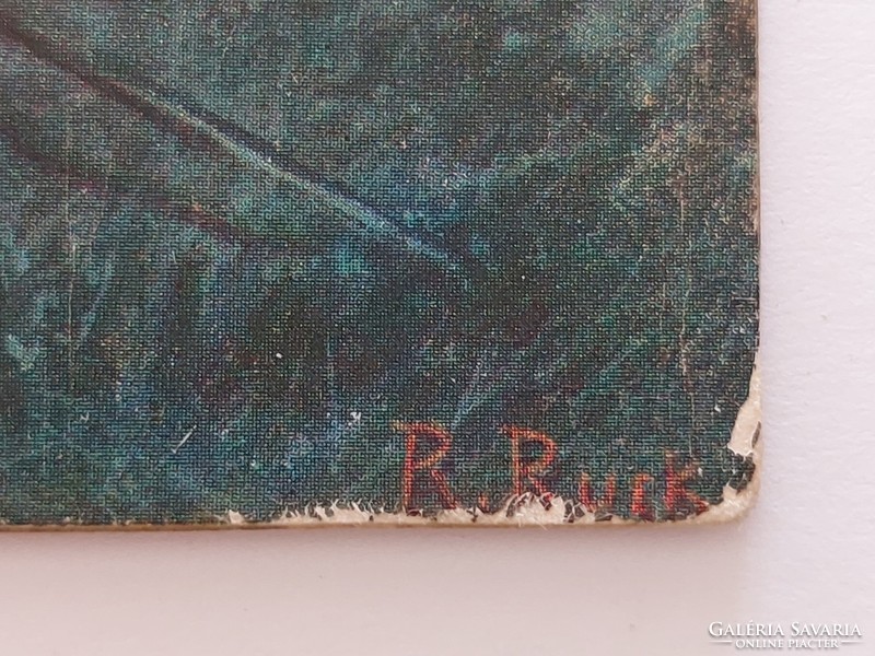 Régi képeslap 1915 katonai WW1 harcmező levelezőlap Jézus