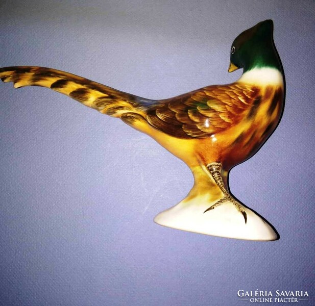 Bodrogkeresztúr ceramic porcelain figure, pheasant.