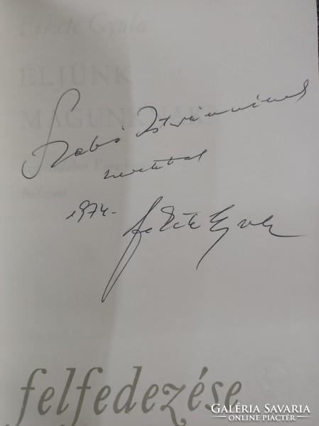 Signed by Black Gyula !!! His book: should we live for ourselves? - 1974.
