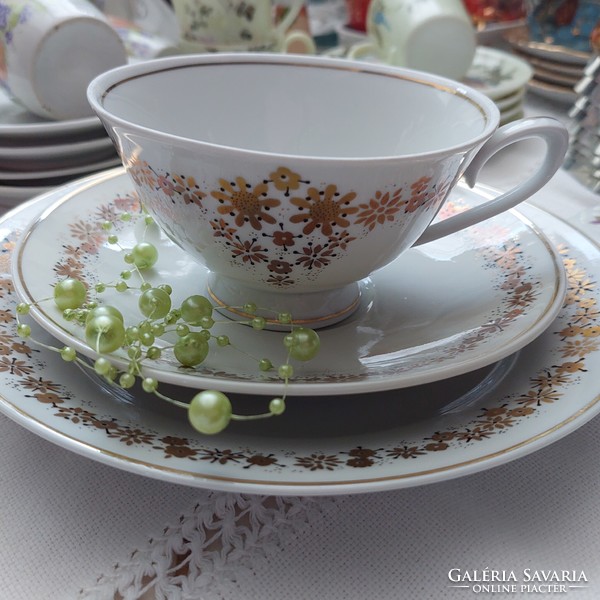 Gold star floral breakfast set