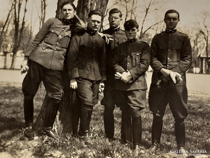 Old soldier photo 1928 photo group photo postcard postcard