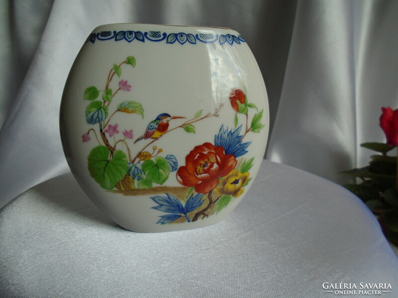 Oriental hand-painted vase.