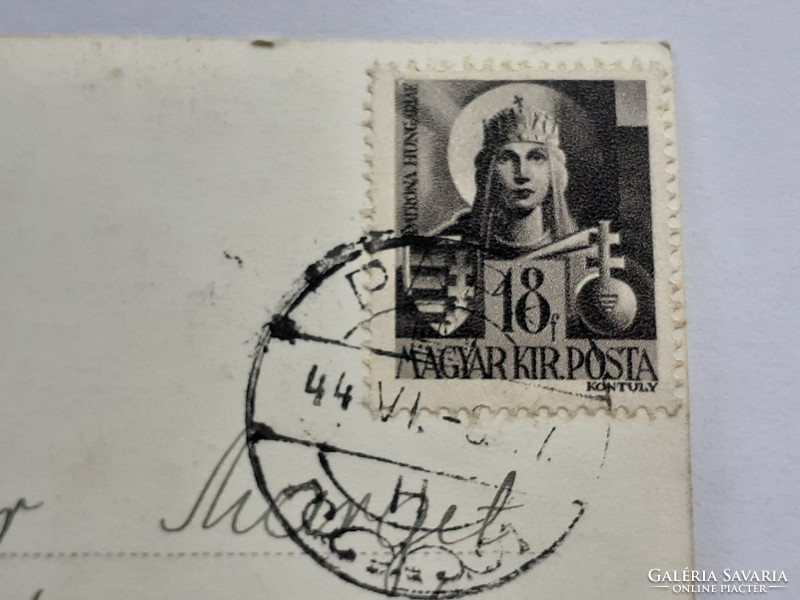 Old postcard 1944 ww2 german aircraft photo stamp-language postcard stuka bomber