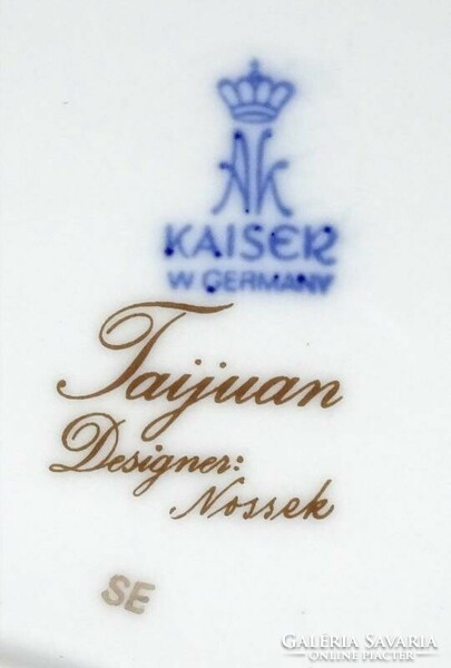 1K859 Régi Kaiser Nossek dekoros porcelán tál tálka