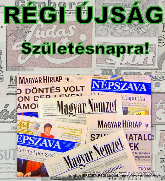 2001 október 30  /  Magyar Nemzet  /  Születésnapra!? EREDETI ÚJSÁG! Ssz.:  23594