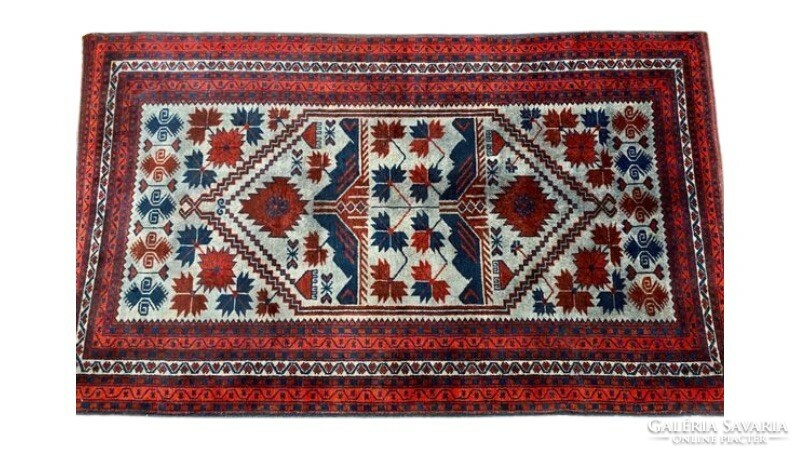 Török törzsi szőnyeg festett kék 210x120