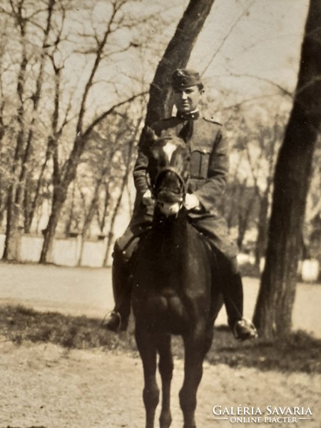 Régi lovas katona fotó 1928 fénykép csoportkép képeslap levelezőlap