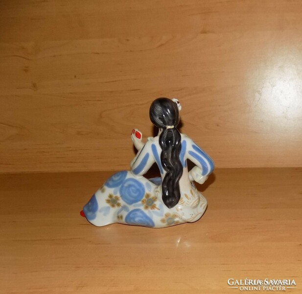 Orosz porcelán kártyajós Carmen szobor figura 15,5 cm (po-4)