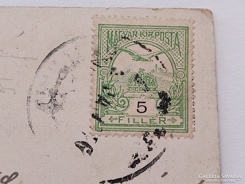 Régi képeslap 1915 katonai WW1 harcmező levelezőlap Jézus