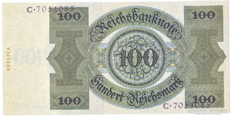 Germany 100 marks 1924 replica unc