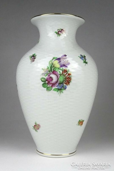 1K923 Tulipános Herendi porcelán váza 23 cm