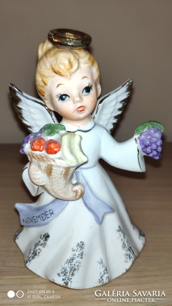 Vintage November Lefton Birthday Angel from the 1960s