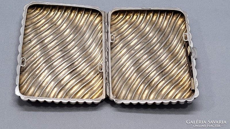 Silver cigarette holder box, cigarette tray 87.92g