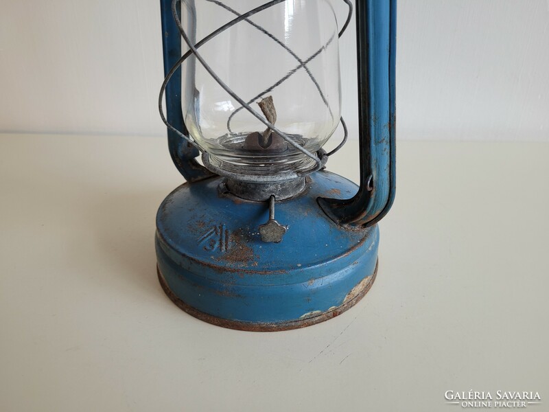 Vintage régi nagy méretű petróleum lámpa viharlámpa spiritusz lámpa