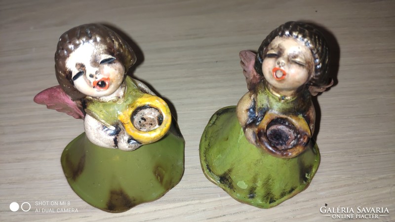 Original bozner engel thun ceramic angel candlestick pair