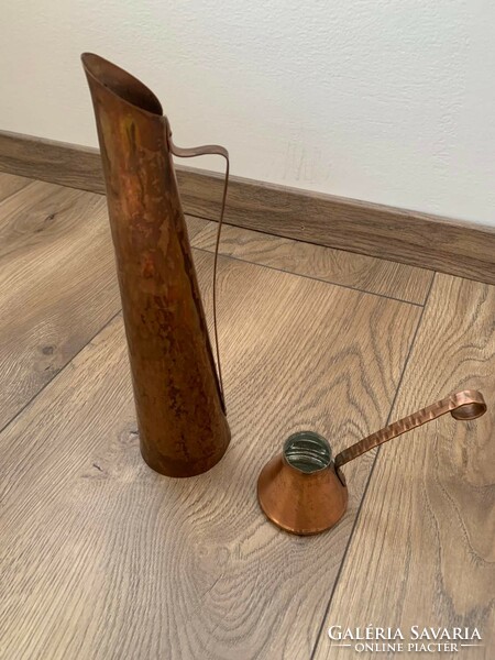 Copper vase and spout