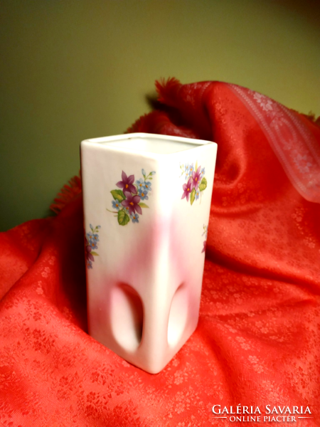 Porcelain vase with floral pattern