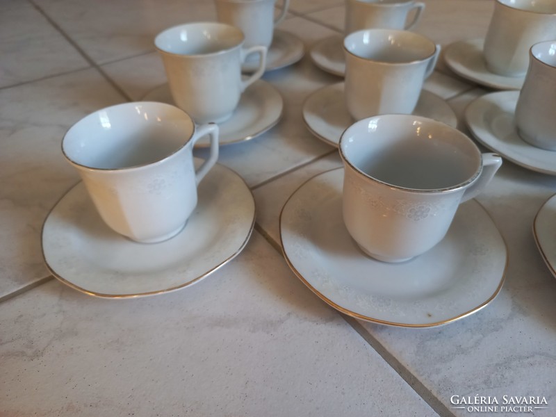 Old Chinese liling 9-piece coffee set made in liling china