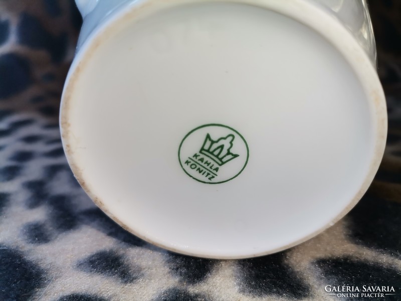 Retro Kahla porcelain teapot with flower pattern, kitchen spouts, unique gifts, retro tea spouts
