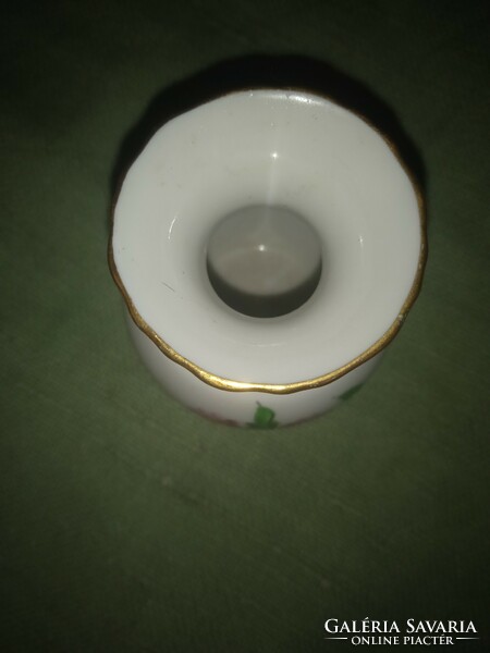 Herend gilded small vase 7 cm in perfect condition