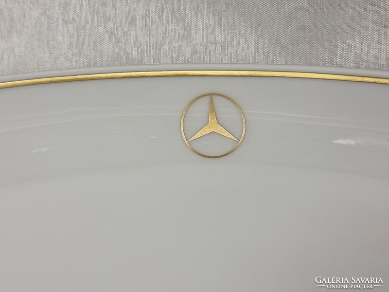 With Schönwald germany mark, German porcelain roast/steak bowl, with Mercedes brand mark/souvenir