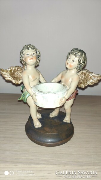 Fabulous old angelic candle holder